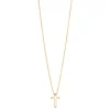 By Billgren Halsband, litet kors, stål/guld – 9123