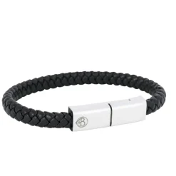 By Billgren Laddningsarmband iPhone Svart/Stål – 8290