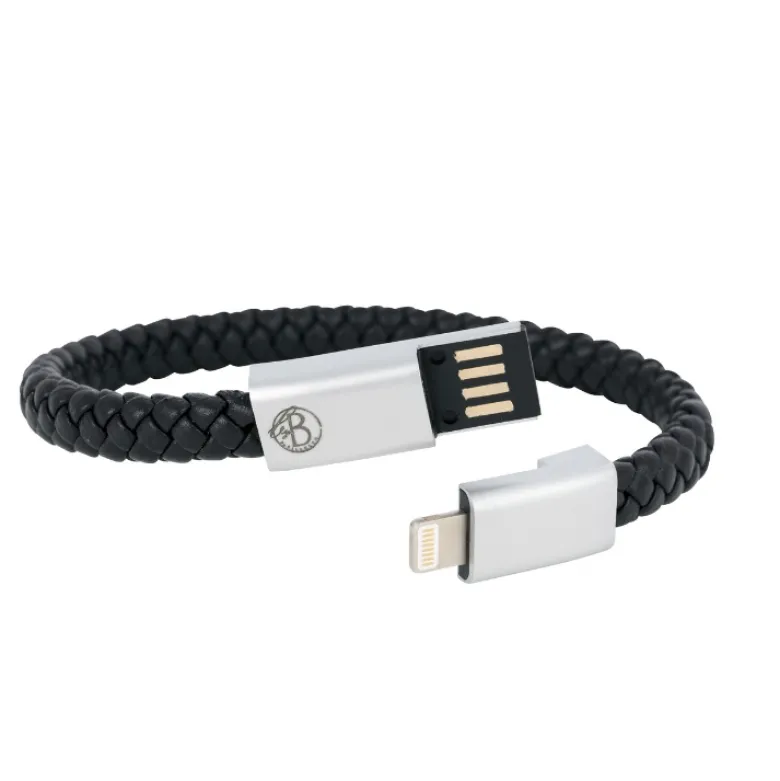 By Billgren Läderarmband, dubbel, brun/grå – 8216