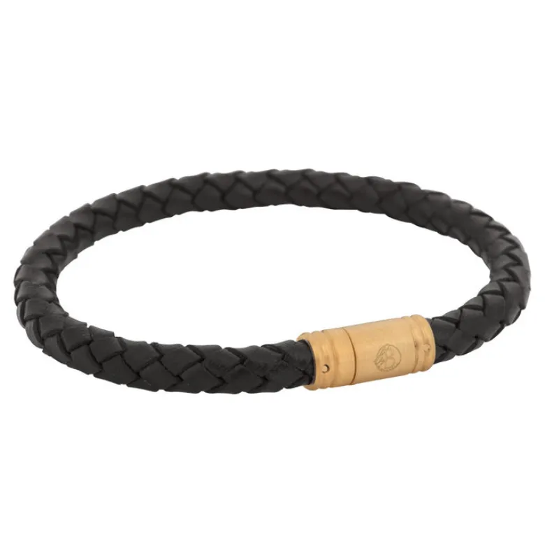 By Billgren Läderarmband, dubbel, brun/grå – 8216