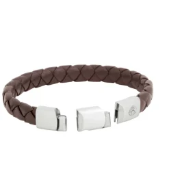 By Billgren Läderarmband Flätat Brunt – 8146