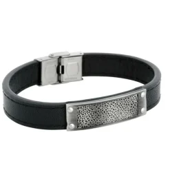 By Billgren Läderarmband, Pattern, svart – 8177