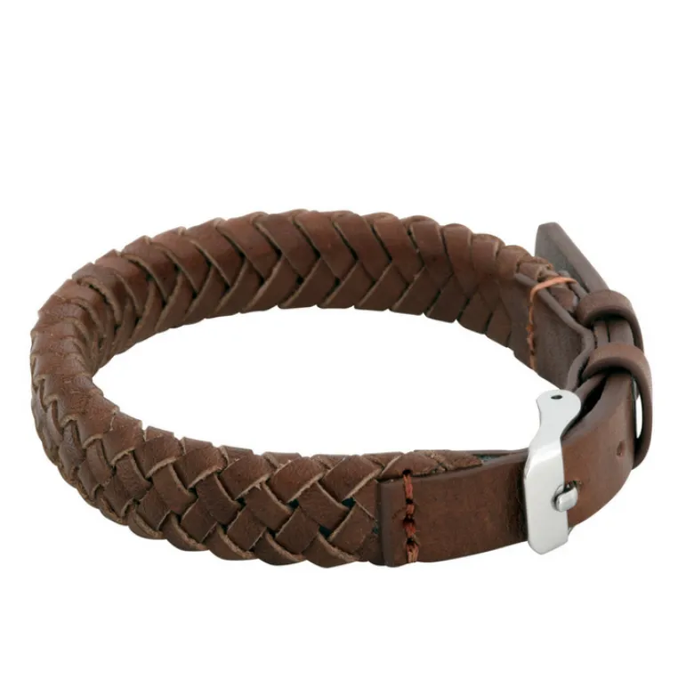 By Billgren Läderarmband, spänne, brunt – 8182