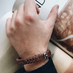By Billgren Läderarmband, spänne, brunt – 8182