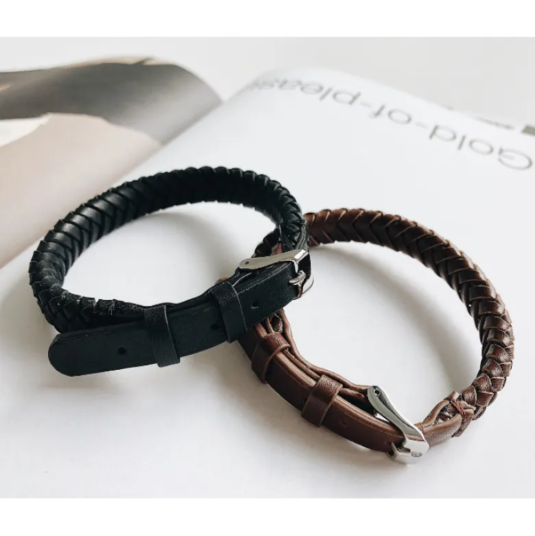 By Billgren Läderarmband, spänne, brunt – 8182