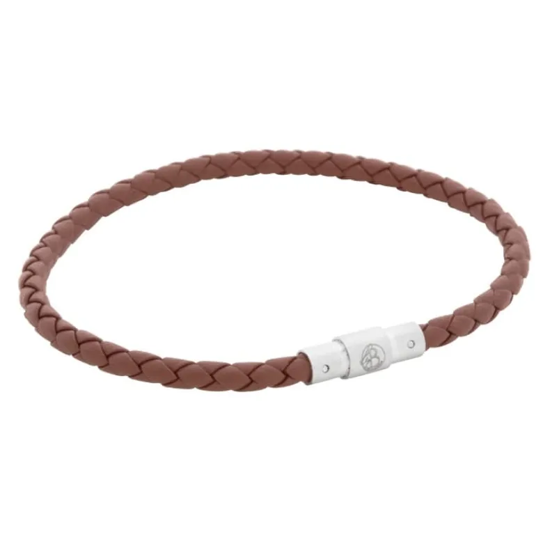 By Billgren Läderarmband Tunt/Flätat Svart – 8200