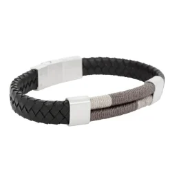 By Billgren Läderarmband, Tvinnad – 8232