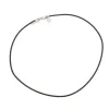 By Billgren Läderhalsband, Flätat, Svart – 9171
