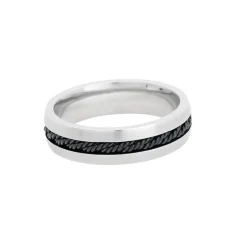 By Billgren Ring, svart kedja, stål – 5613