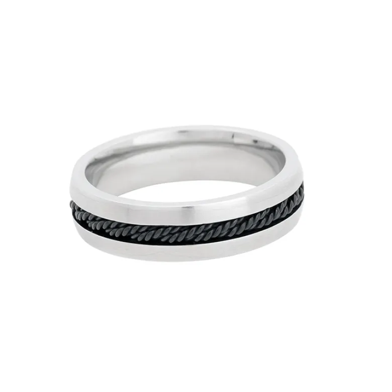 By Billgren Ring, svart kedja, stål – 5613