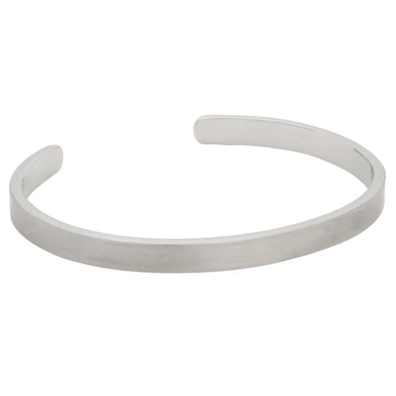 By Billgren Stålarmband, Cuff “Live passionately”, silver – 8972