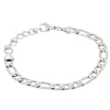 By Billgren Stålarmband, Figaro, silver – 8235