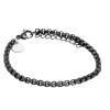 By Billgren Stålarmband, mörkgrå/silver – 8103