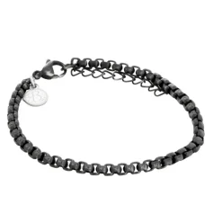 By Billgren Stålarmband, mörkgrå/silver – 8103
