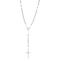 By Billgren Stålhalsband, kors, beads – 9140