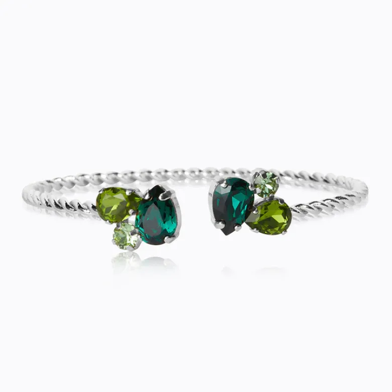 Caroline Svedbom Alisia Armband / Green Combo (Rhodium)