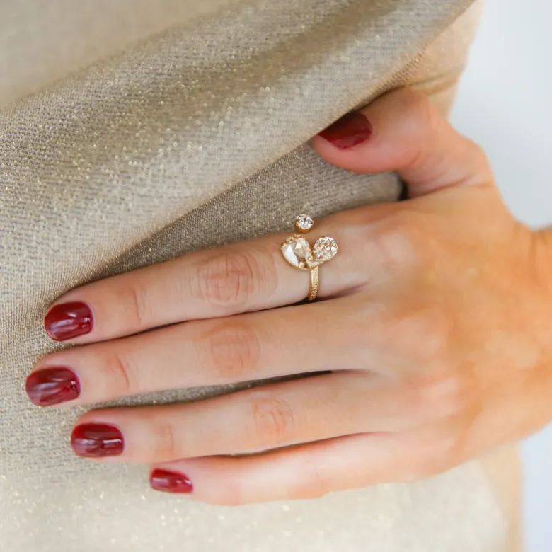 Caroline Svedbom Alisia Ring / Golden Combo (Rhodium)