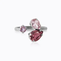Caroline Svedbom Alisia Ring / Violet Combo (Rhodium)