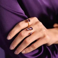 Caroline Svedbom Alisia Ring / Violet Combo (Rhodium)
