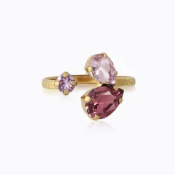 Caroline Svedbom Alisia Ring / Violet Combo (Guld)