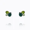 Caroline Svedbom Alisia Örhängen / Green Combo (Rhodium)