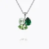 Caroline Svedbom Ana Halsband / Majestic Green Combo (Rhodium)