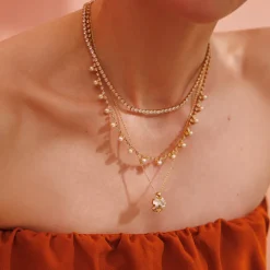 Caroline Svedbom Ana Halsband / Golden Combo (Guld)