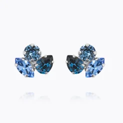 Caroline Svedbom Ana örhängen, Denimblue Combo – Rhodium