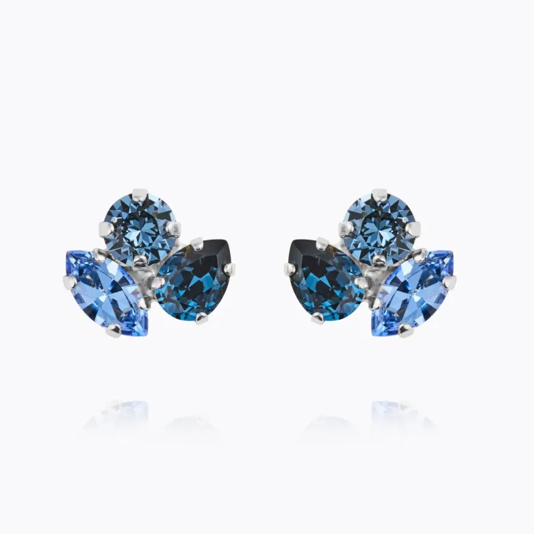 Caroline Svedbom Ana örhängen, Denimblue Combo – Rhodium