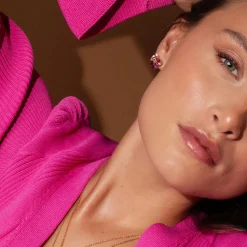 Caroline Svedbom Ana örhängen, Dark Rose Combo – Guld