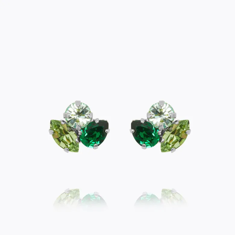 Caroline Svedbom Ana Örhängen / Majestic Green Combo (Rhodium)