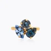 Caroline Svedbom Ana Ring, Denimblue Combo – Guld