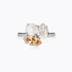 Caroline Svedbom Ana Ring / Golden Combo (Rhodium)