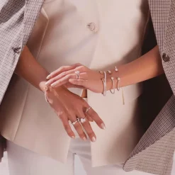 Caroline Svedbom Ana Ring / Golden Combo (Rhodium)
