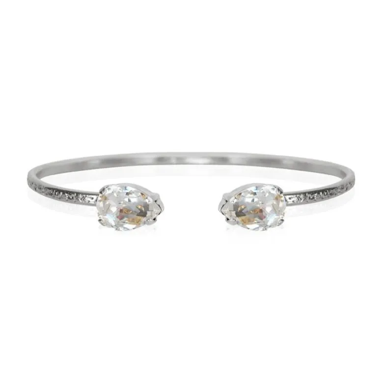 Caroline Svedbom Armband Petite Drop Rhodium / Crystal