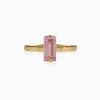 Caroline Svedbom Baguette Ring / Light Rose (Guld)