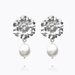 Caroline Svedbom Blossom Örhängen / Crystal (Rhodium)