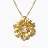 Caroline Svedbom Blossom Halsband / Crystal (Guld)