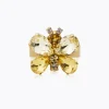 Caroline Svedbom Butterfly Ring / Yellow Combo (Guld)