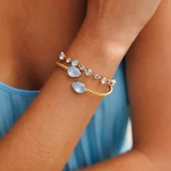 Caroline Svedbom Calanthe Armband / Sky Combo (Rhodium)