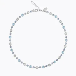 Caroline Svedbom Calanthe Halsband/ Sky Combo (Rhodium)