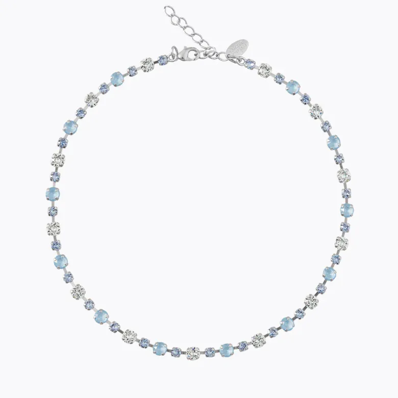 Caroline Svedbom Calanthe Halsband/ Sky Combo (Rhodium)