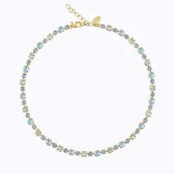 Caroline Svedbom Calanthe Halsband/ Sky Combo (Guld)