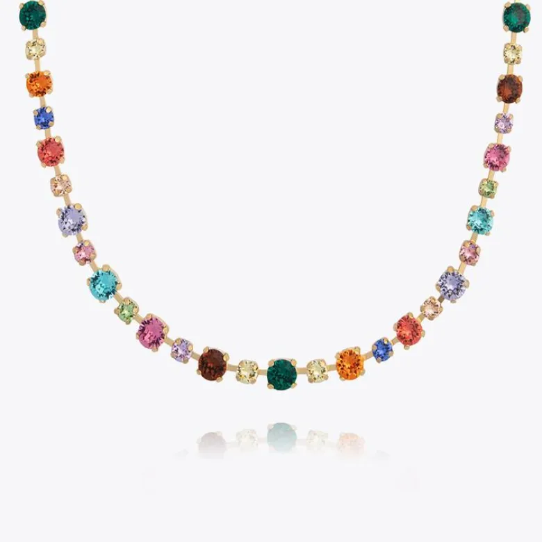Caroline Svedbom Calanthe Halsband/ Rainbow Combo (Guld)