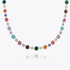 Caroline Svedbom Calanthe Halsband/ Rainbow Combo (Guld)