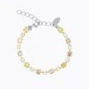 Caroline Svedbom Calanthe Bracelet, Dark Jonquil Combo – Rhodium