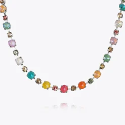 Caroline Svedbom Calanthe Halsband / Flower Combo (Rhodium)