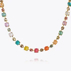 Caroline Svedbom Calanthe Halsband / Flower Combo (Rhodium)
