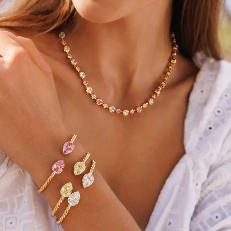Caroline Svedbom Calanthe Halsband / Summer Combo (Guld)