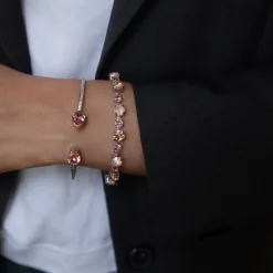 Caroline Svedbom Calanthe Armband/ Flamingo Combo (Rhodium)